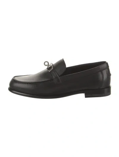 Pre-owned Hermes 2025 Destin Loafers In Black