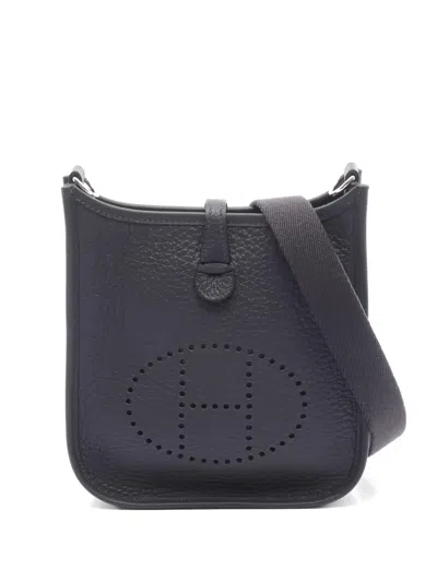 Pre-owned Hermes 2025 Evelyn Tpm Caban Crossbody Bag In Blue