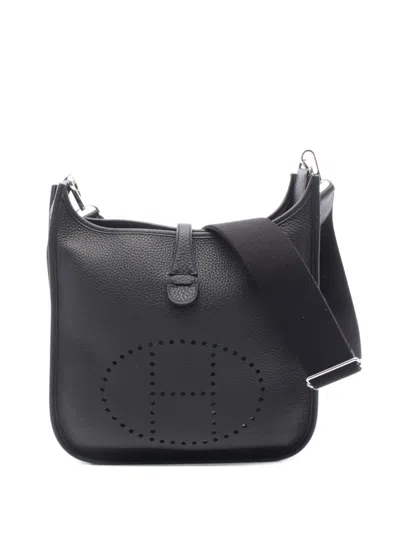Pre-owned Hermes 2025 Evelyne Iii Pm Shoulder Bag In Black