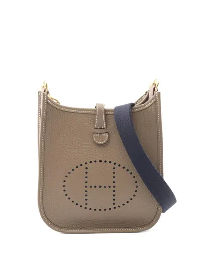 Pre-owned Hermes 2025 Evelyne Shoulder Bag In Neutral