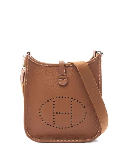 Pre-owned Hermes 2025 Evelyne Tpm Shoulder Bag In Brown