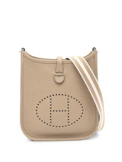 Pre-owned Hermes 2025 Evelyne Tpm Shoulder Bag In Neutral