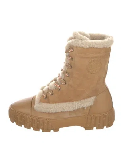 Pre-owned Hermes 2025 Fresh Combat Boots In Brown