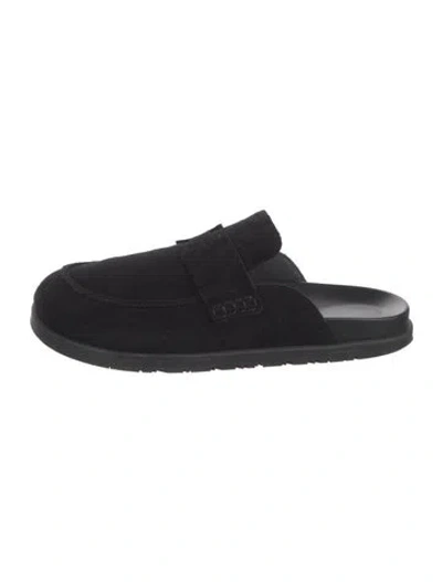Pre-owned Hermes 2025 Go Mules In Black