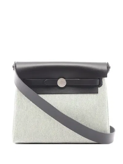 Pre-owned Hermes 2025 Herbag Zip Shoulder Bag In Green