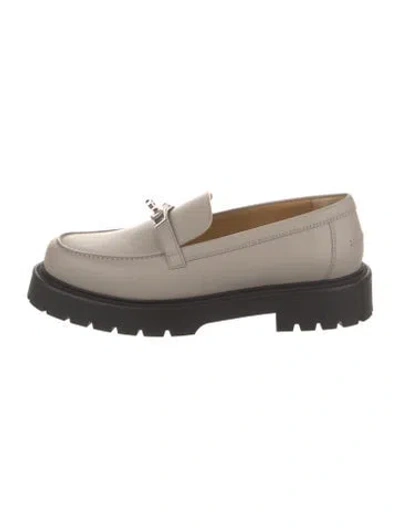 Pre-owned Hermes 2025 Icone Loafers In Gray