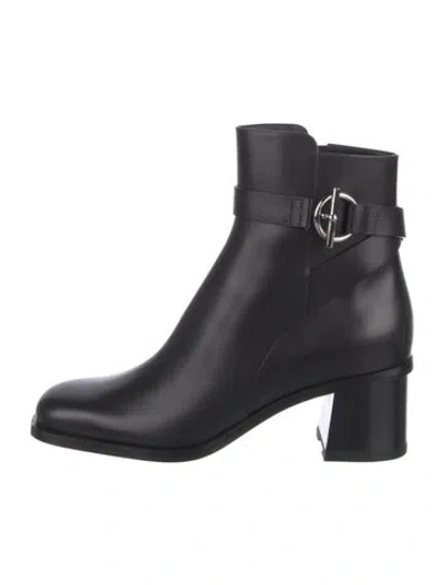 Pre-owned Hermes 2025 Jill 60 Boots In Black