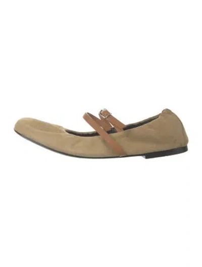 Pre-owned Hermes 2025 Jolly Ballet Flats In Neutrals