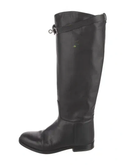 Pre-owned Hermes 2025 Jumping Supple Riding Boots In Black