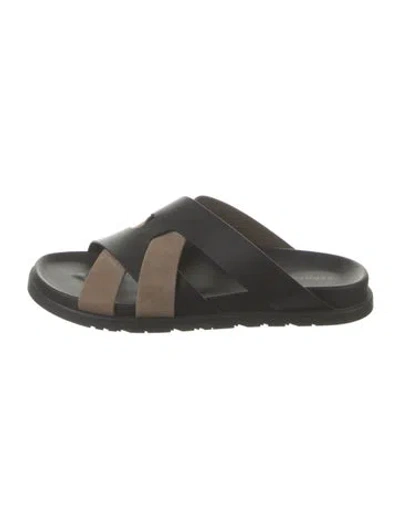 Pre-owned Hermes 2025 Kazimir Sandals In Black