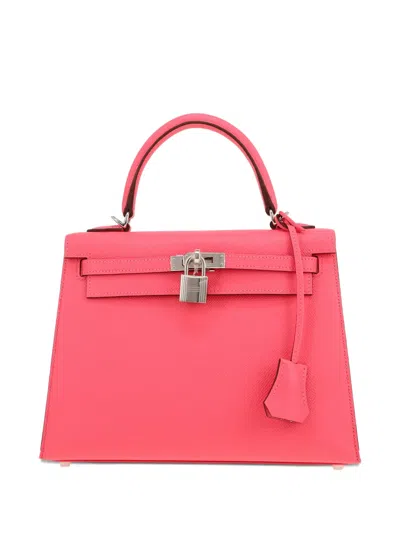 Pre-owned Hermes 2025 Kelly 25 Tote Bag In Pink