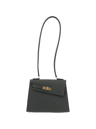 Pre-owned Hermes 2025 Kelly Désordre Handbag In Gray