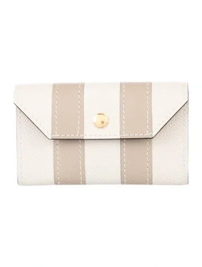 Pre-owned Hermes 2025 Kelly Pocket Compact Wallet In Neutral