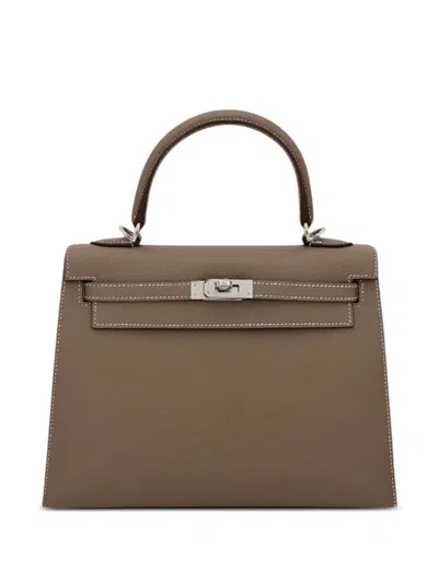 Hermes 2025 Kelly Sellier 25 Handbag In Brown
