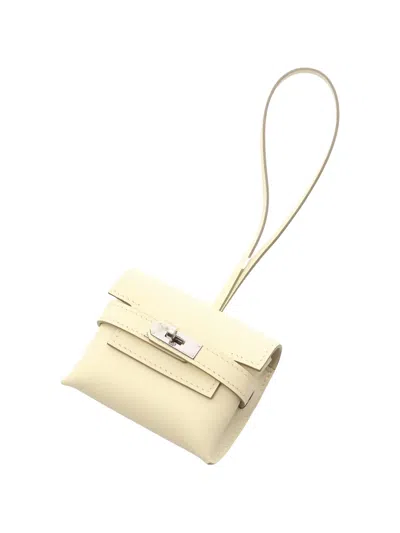 Pre-owned Hermes 2025 Kellyfestival Bag Charm In Neutral