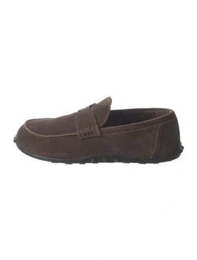 Pre-owned Hermes 2025 Lazy Drivers In Brown
