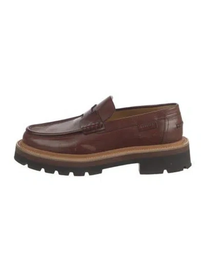 Pre-owned Hermes 2025 Lilt Dress Loafers In Brown