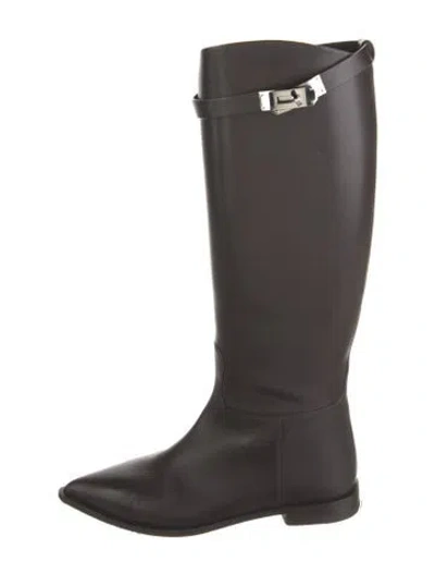 Pre-owned Hermes 2025 Lizy Riding Boots In Black