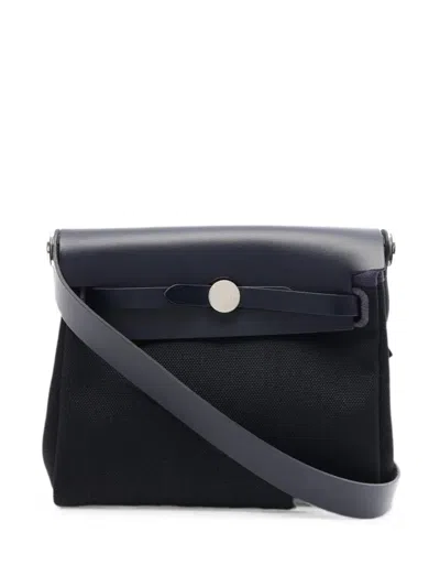 Pre-owned Hermes 2025 Mini 20 Airbag Zip Crossbody Bag In Blue