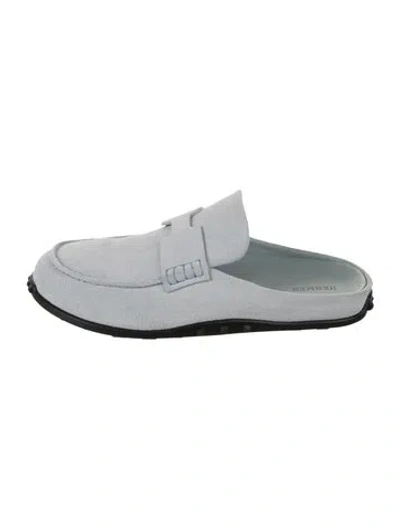 Pre-owned Hermes 2025 Mix Mules In Silver