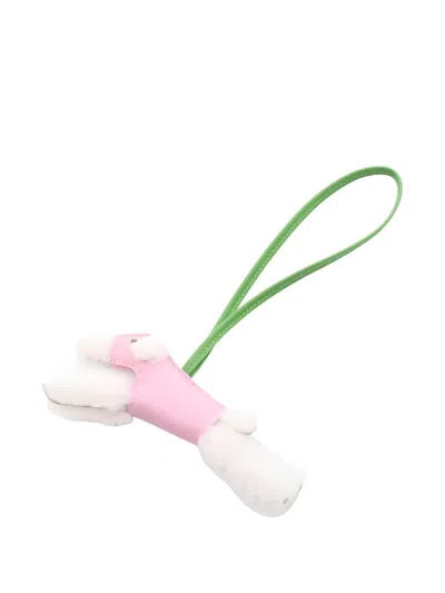 Pre-owned Hermes 2025 Paddy Charm Bag Charm In Pink