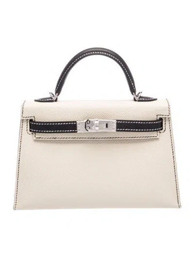 Pre-owned Hermes 2025 Special Order Epsom Mini Kelly Sellier Ii 20
