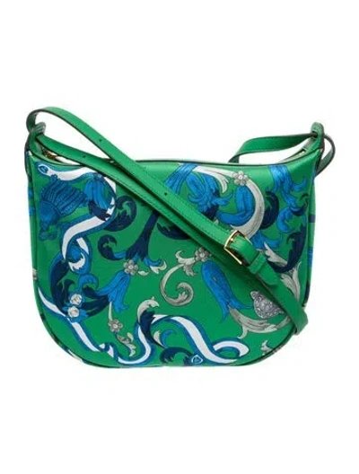 Pre-owned Hermes 2025 Sursoie To Go Pouch In Green