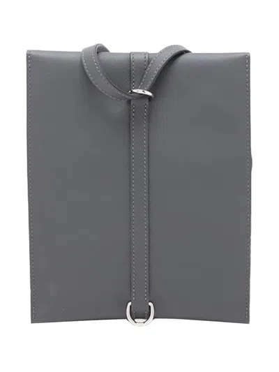 Pre-owned Hermes 2025 Swift Glenan To Go Pouch Crossbody Bag In Grey