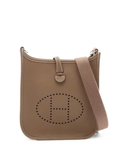 Pre-owned Hermes 2025 Tpm Evelyne Amazon Shoulder Bag In Neutrals