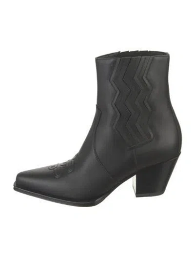 Pre-owned Hermes 2025 Vegas Western Boots In Black