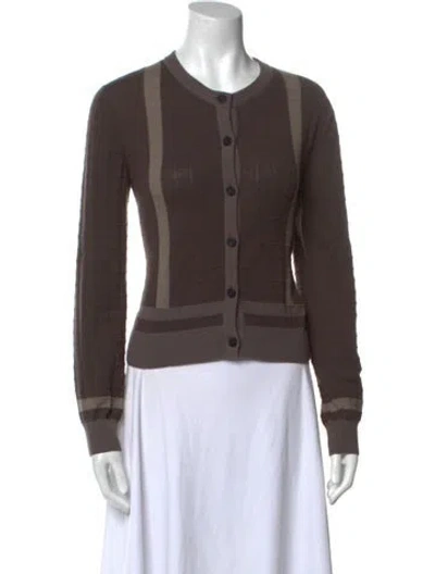 Pre-owned Hermes 2025 Wool Sweater In Brown