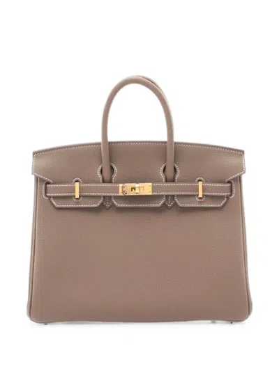 Pre-owned Hermes 2026 25 Birkin Togo-leather Tote Bag In Brown