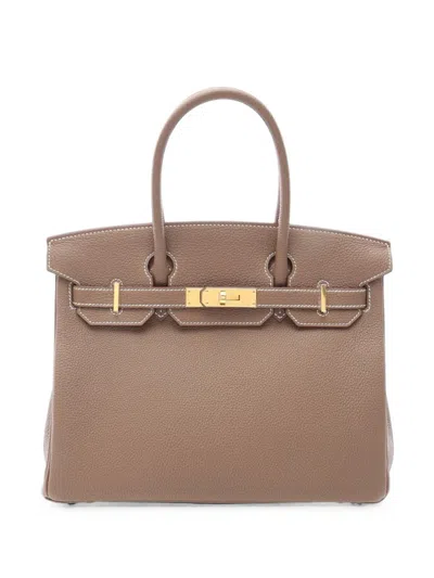 Pre-owned Hermes 2026 30 Birkin Leather Tote Bag In Grey