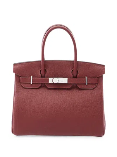 Pre-owned Hermes 2026 30 Birkin Leather Tote Bag In Red