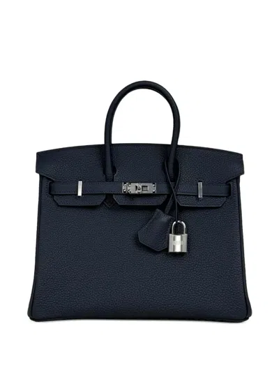 Pre-owned Hermes 2026 Birkin 25 Handbag In Blue