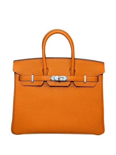 Pre-owned Hermes 2026 Birkin 25 Togo Handbag In Orange
