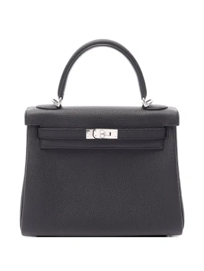 Pre-owned Hermes 2026 Kelly 25 Tote Bag In Black