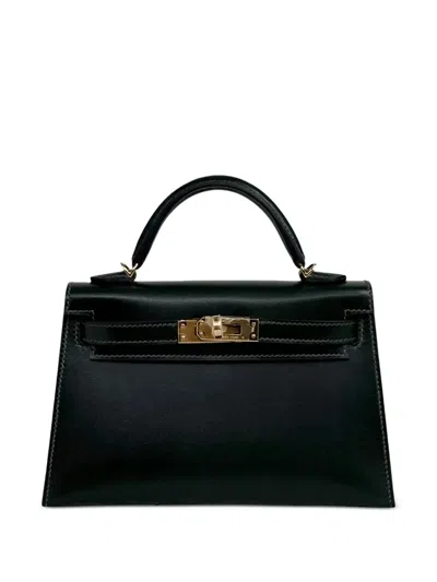 Pre-owned Hermes 2026 Kelly Sellier 20 Handbag In Green