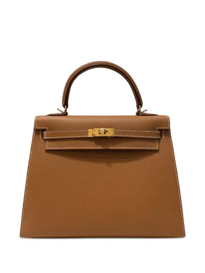 Hermes 2026 Kelly Sellier 25 Handbag In Brown