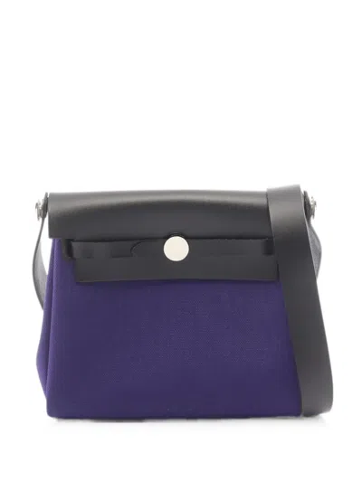 Hermes 2026 Mini Herbag Zip Shoulder Bag In Purple