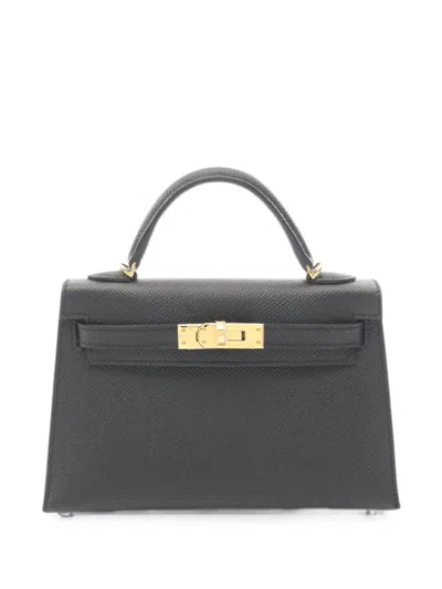 Pre-owned Hermes 2026 Mini Kelly 2 Tote Bag In Black
