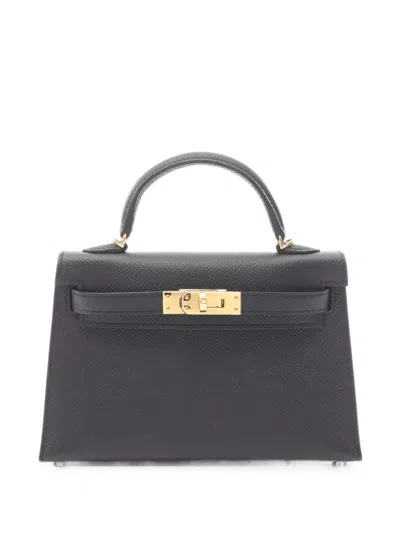 Pre-owned Hermes 2026 Mini Kelly 2 Tote Bag In Black