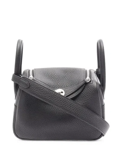 Pre-owned Hermes 2026 Mini Lindy Tote Bag In Black