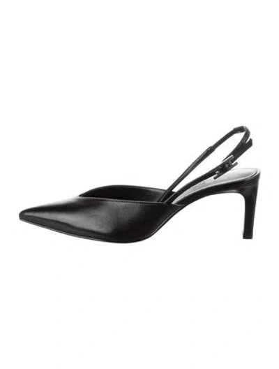 Pre-owned Hermes 2026 Nicoletta 70 Slingback Pumps In Black