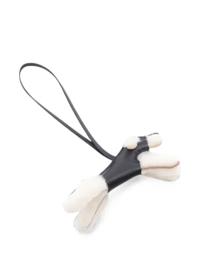 Pre-owned Hermes 2026 Paddy Bag Charm In Black