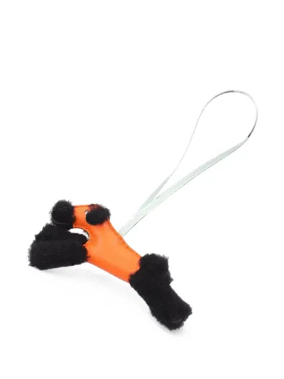 Pre-owned Hermes 2026 Paddy Charm Bag Charm In Orange