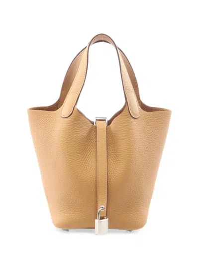 Pre-owned Hermes 2026 Pm Picotin Lock Tote Bag In Neutrals
