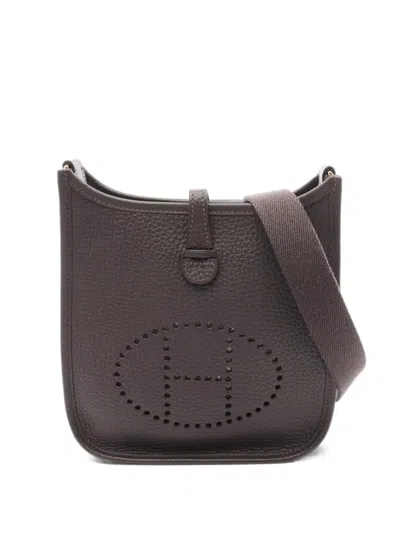 Pre-owned Hermes 2026 Tpm Evelyne Amazone Shoulder Bag In Brown