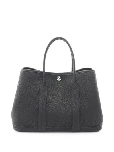 Pre-owned Hermes 2026 Tpm Garden Party Tote Bag In Black