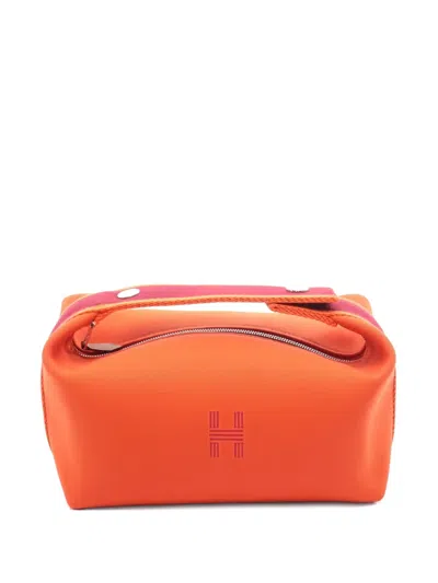 Pre-owned Hermes 20s Bride-a-brac Pm Handbag In Orange